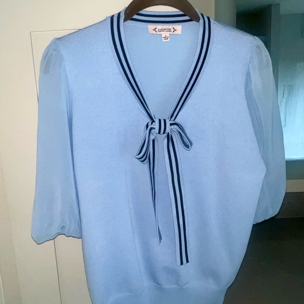 Nanette Lepore Sky Blue Top-NWOT